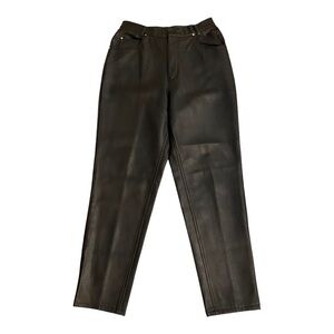 Highway Faux Leather Tapered Pant
